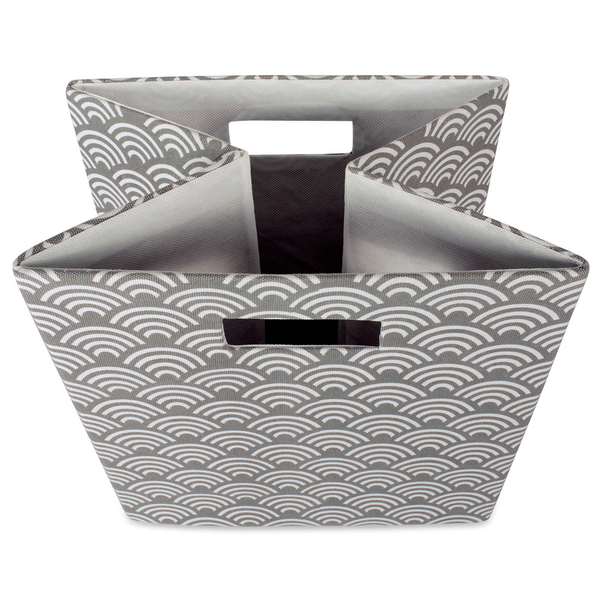 DII® 11" Gray Waves Cube Storage Bin